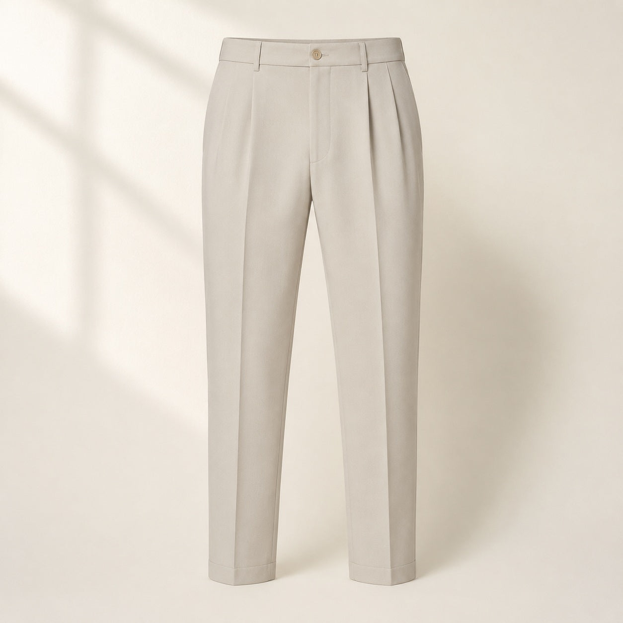 Dunes Pleated Trouser - Stone